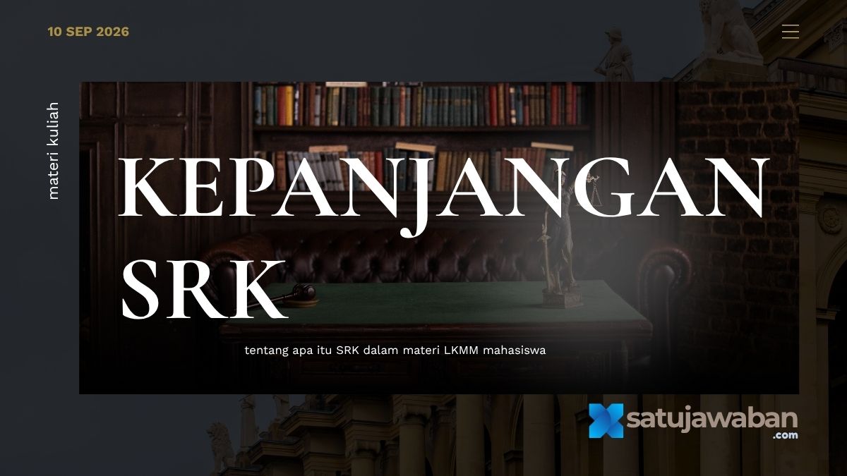 Kepanjangan dari SRK Adalah